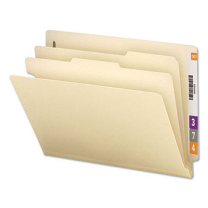 Picture of Six-Section Manila End Tab Classification Folders, 2 Dividers, Letter Size, Manila, 10/BoxUNV-16150