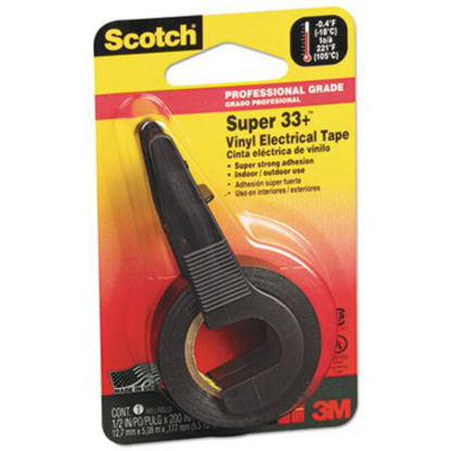 Picture of Super 33+ Vinyl Electrical Tape, 1" Core, 0.5" x 5.5 yds, BlackMMM-194NA