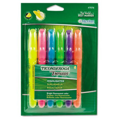 Picture of Emphasis Desk Style Highlighters, Assorted Ink Colors, Chisel Tip, Assorted Barrel Colors, 6/SetDIX-47076