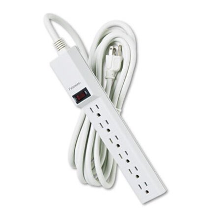 Picture of Six-Outlet Power Strip, 120V, 15 ft Cord, 1.88 x 10.88 x 1.63, PlatinumFEL-99026