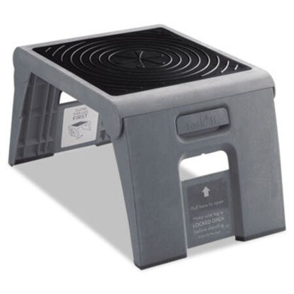 Picture of Folding Step Stool, 1-Step, 300 lb Capacity, 14w x 11.25d x 9.75h, SlateCRA-50051PK82