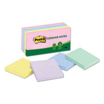 Picture of Recycled Note Pads, 3 x 3, Assorted Helsinki Colors, 100-Sheet, 12/PackMMM-654RPA