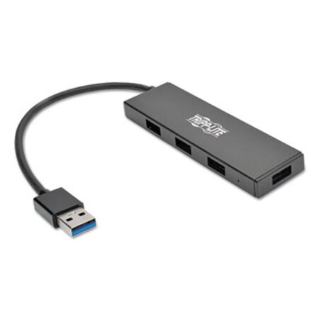 Picture of Ultra-Slim Portable USB 3.0 SuperSpeed Hub, 4 Ports, BlackTRP-U360004SLIM