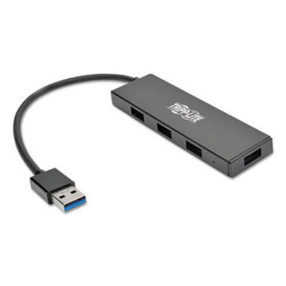 Picture of Ultra-Slim Portable USB 3.0 SuperSpeed Hub, 4 Ports, BlackTRP-U360004SLIM