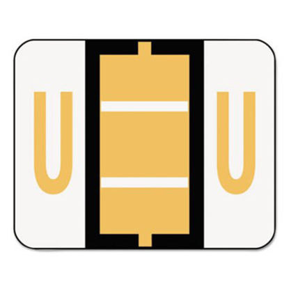 Picture of A-Z Color-Coded End Tab Filing Labels, U, 1 x 1.25, White, 500/RollSMD-67091