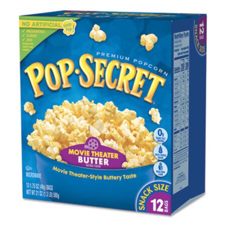 Picture of Microwave Popcorn, Movie Theatre Butter, 1.75 oz Bags, 12/BoxDFD-28783