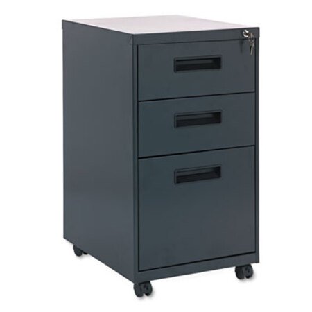 Picture of File Pedestal, Left or Right, 3-Drawers: Box/Box/File, Charcoal, 14.96" x 19.29" x 27.75"ALE-PABBFCH