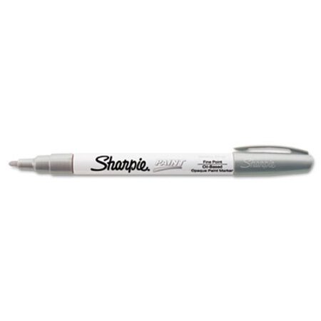 Picture of Permanent Paint Marker, Fine Bullet Tip, SilverSAN-35545