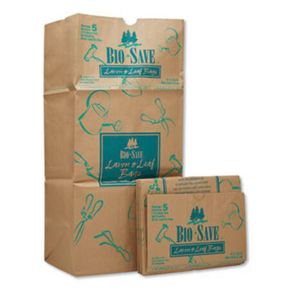Picture of Lawn and Leaf Bags, 30 gal, 16" x 35", Kraft, 50 BagsBAG-RBR30105BO