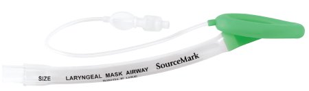 Picture of SourceMark® Laryngeal Mask Pediatric User Size 2-1/2 Clear / Green ABS Plastic / Polycarbonate / Silicone Sterile DisposableM0372