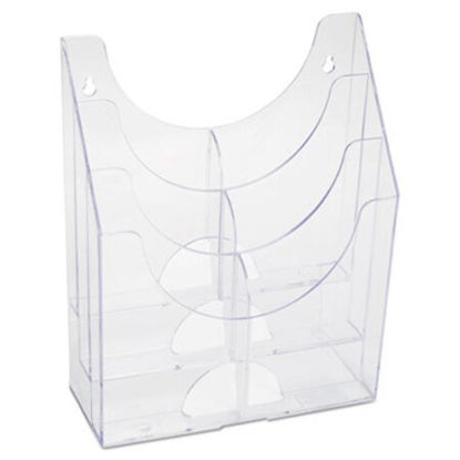 Picture of Optimizers Multipurpose Six-Pocket Organizer, 9.75w x 4.25d x 12h, ClearRUB-66040ROS