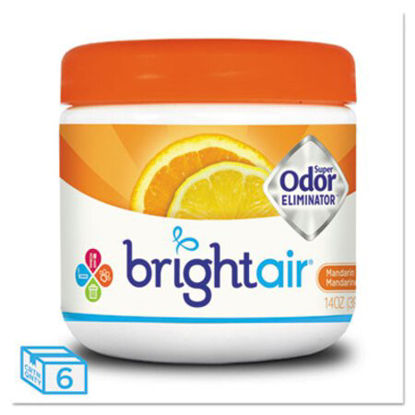 Picture of Super Odor Eliminator, Mandarin Orange and Fresh Lemon, 14 oz Jar, 6/CartonBRI-900013CT