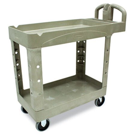 Picture of Heavy-Duty Utility Cart, Two-Shelf, 17.13w x 38.5d x 38.88h, BeigeRCP-450088BG