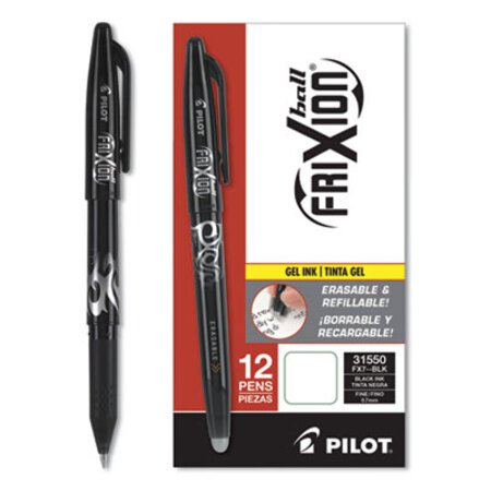 Picture of FriXion Ball Erasable Gel Pen, Stick, Fine 0.7 mm, Black Ink, Black BarrelPIL-31550