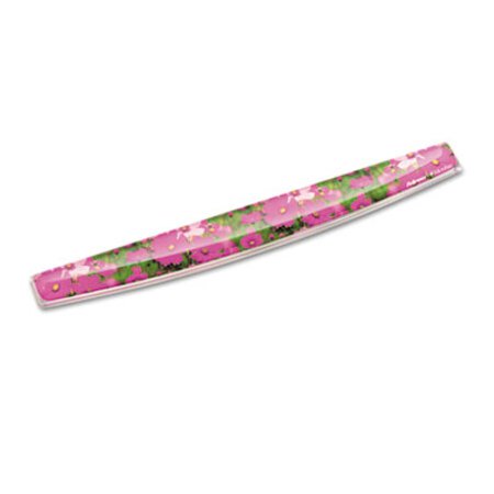 Picture of Gel Keyboard Wrist Rest w/Microban Protection, 18 9/16 x 2 5/16, Pink FlowersFEL-9179101