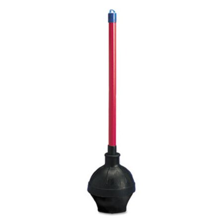 Picture of Toilet Plunger, 18" Plastic Handle, 5.63" dia, Red/Black, 6/CartonBWK-09201