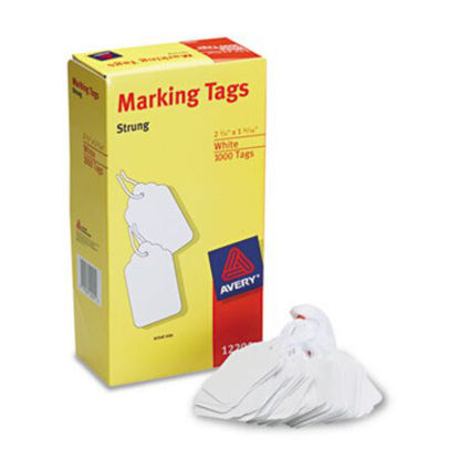 Picture of Medium-Weight White Marking Tags, 2 3/4 x 1 11/16, 1,000/BoxAVE-12201
