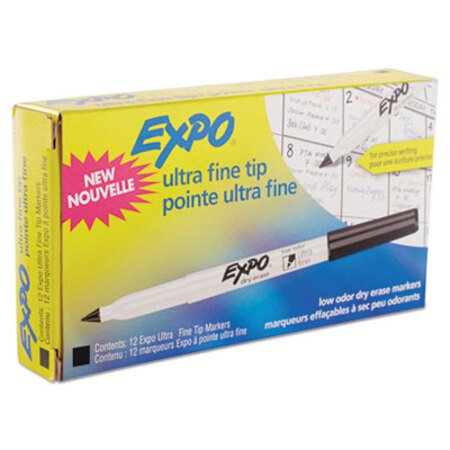 Picture of Low-Odor Dry-Erase Marker, Extra-Fine Needle Tip, BlackSAN-1871131