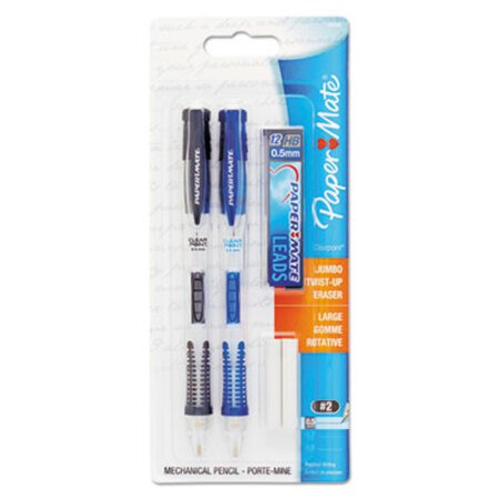 Picture of Clear Point Mechanical Pencil, 0.5 mm, HB (#2.5), Black Lead, Randomly Assorted Barrel Colors, 2/PackPAP-34666PP