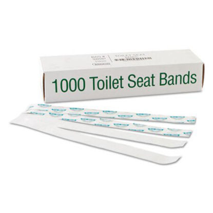 Picture of Sani/Shield Printed Toilet Seat Band, 16 x 1.5, Deep Blue/White, 1,000/CartonBGC-300591