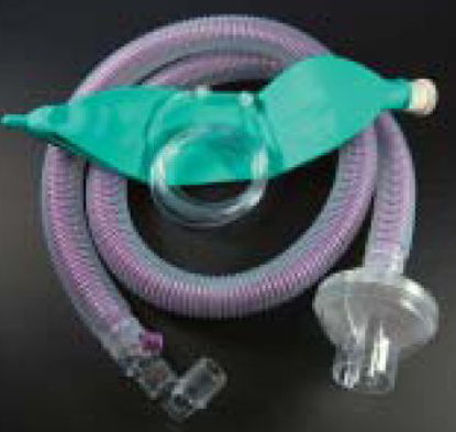 Picture of Universal Flex2® Anesthesia Breathing Circuit Coaxial Tube 60 Inch Tube Single Limb Adult 3 Liter Bag Single Patient UseD360-8021Z