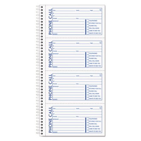 Picture of Second Nature Phone Call Book, 2 3/4 x 5, Two-Part Carbonless, 400 FormsTOP-74620