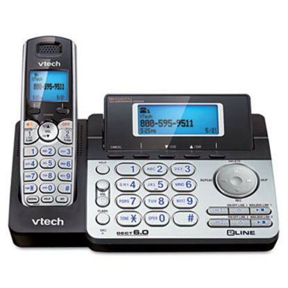 Picture of Two-Line Expandable Cordless Phone with Answering SystemVTE-DS6151