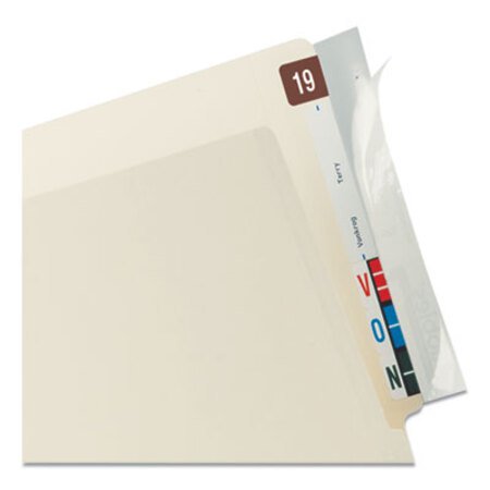 Picture of Self-Adhesive Label/File Folder Protector, End Tab, 2 x 8, Clear, 100/BoxTAB-68386