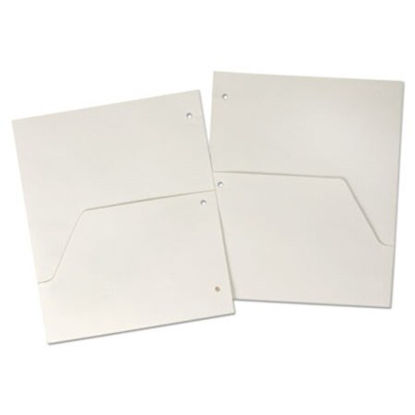 Picture of Double Pocket Dividers for Ring Binders, 11 x 8.5, White, 5/PackCRD-60155
