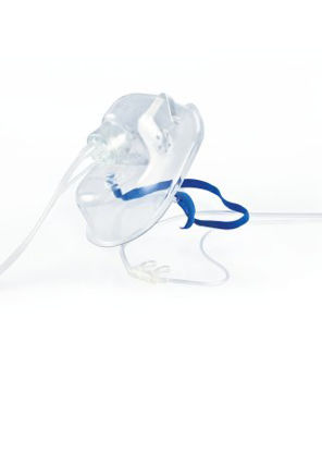 Picture of Oxygen Mask with ETCO2 Monitoring Elongated Style Pediatric Adjustable Head Strap032-12-143U