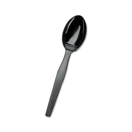 Picture of SmartStock Plastic Cutlery Refill, Spoons, 6", Series-O Mediumweight, Black, 40/Pack, 24 Packs/CartonDXE-SSS51