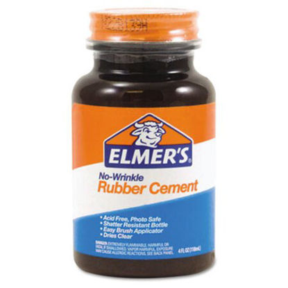 Picture of Rubber Cement with Brush Applicator, 4 oz, Dries ClearEPI-E904