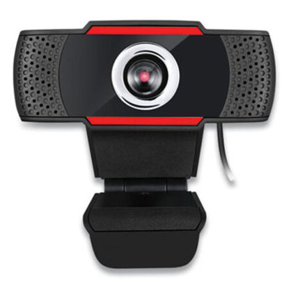 Picture of CyberTrack H3 720P HD USB Webcam with Microphone, 1280 pixels x 720 pixels, 1.3 Mpixels, BlackADE-CYBERTRACKH3