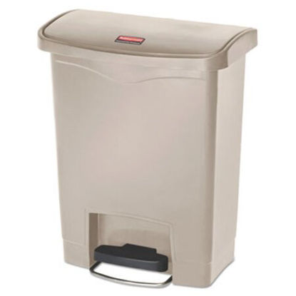 Picture of Slim Jim Resin Step-On Container, Front Step Style, 8 gal, BeigeRCP-1883456