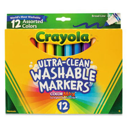 Picture of Ultra-Clean Washable Markers, Broad Bullet Tip, Assorted Colors, DozenCYO-587812
