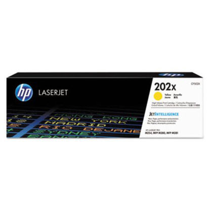 Picture of HP 202X, (CF502X) High-Yield Yellow Original LaserJet Toner CartridgeHEW-CF502X