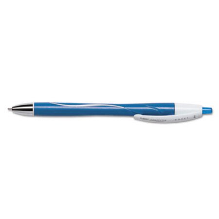 Picture of Atlantis Exact Ballpoint Pen, Retractable, Fine 0.7 mm, Blue Ink, Blue Barrel, DozenBIC-VCGN11BE