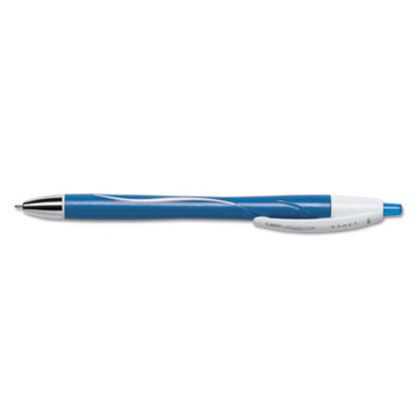 Picture of Atlantis Exact Ballpoint Pen, Retractable, Fine 0.7 mm, Blue Ink, Blue Barrel, DozenBIC-VCGN11BE