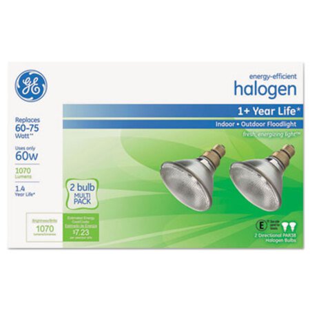 Picture of Energy-Efficient PAR38 Halogen Bulb, 60 W, 2/PackGEL-66280