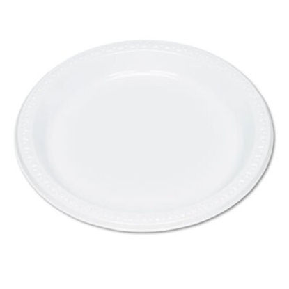 Picture of Plastic Dinnerware, Plates, 9" dia, White, 125/PackTBL-9644WH