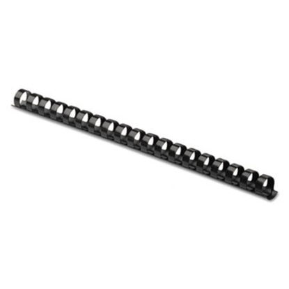 Picture of Plastic Comb Bindings, 1/2" Diameter, 90 Sheet Capacity, Black, 25 Combs/PackFEL-52323