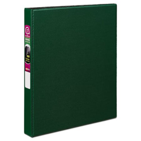 Picture of Durable Non-View Binder with DuraHinge and Slant Rings, 3 Rings, 1" Capacity, 11 x 8.5, GreenAVE-27253