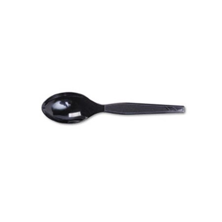 Picture of Plastic Cutlery, Heavy Mediumweight Teaspoons, Black, 100/BoxDXE-TM507