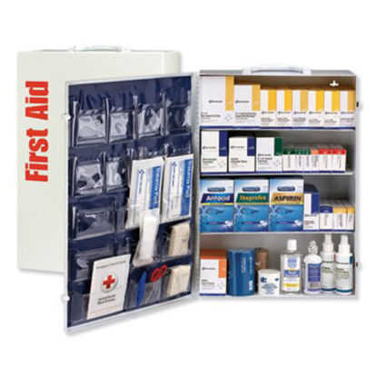 Picture of ANSI Class B+ 4 Shelf First Aid Station with Medications, 1437 PiecesFAO-90576