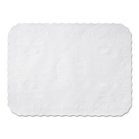 Picture of Anniversary Embossed Scalloped Edge Tray Mat, 14 x 19, White, 1,000/CartonHFM-TC8704472