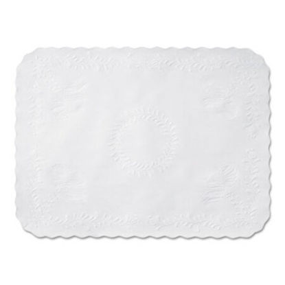 Picture of Anniversary Embossed Scalloped Edge Tray Mat, 14 x 19, White, 1,000/CartonHFM-TC8704472