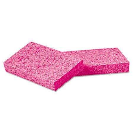 Picture of Small Cellulose Sponge, 3.6 x 6.5, 0.9" Thick, Pink, 2/Pack, 24 Packs/CartonBWK-CS1A