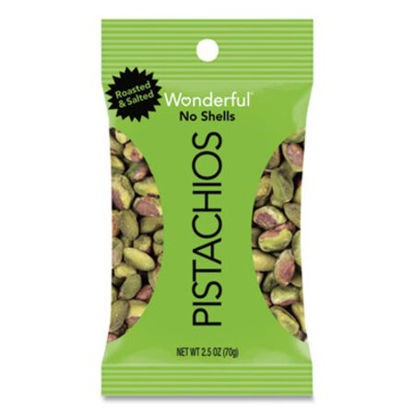 Picture of Wonderful Pistachios, Dry Roasted and Salted, 2.5 oz, 8/BoxPAM-070146A25M