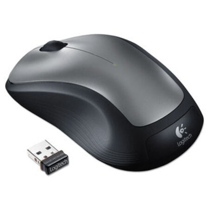 Picture of M310 Wireless Mouse, 2.4 GHz Frequency/30 ft Wireless Range, Left/Right Hand Use, Silver/BlackLOG-910001675