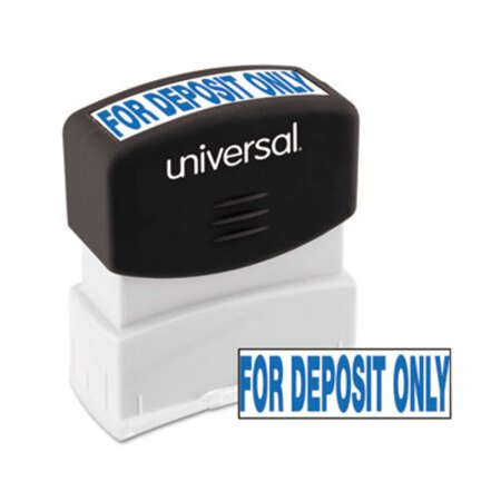 Picture of Message Stamp, for DEPOSIT ONLY, Pre-Inked One-Color, BlueUNV-10056
